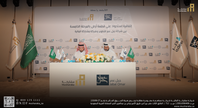 Musharaka Capital Signs Two Agreements to Establish a Real Estate Fund Valued at SAR 1.45 Billion